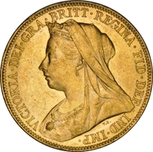 1899 Gold Sovereign Coin Queen Victoria Old Head Perth NGC AU58