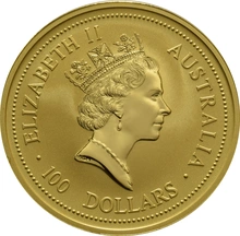 1997 Year of the Ox Gold Coin 1oz Perth Mint Australian Lunar Series