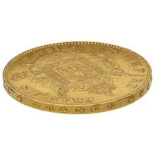 French 100 Francs Gold Coin Laureate Head
