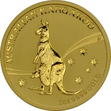 2009 Australian Kangaroo Gold Nugget Coin 1oz