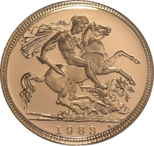 1983 Proof Gold Half Sovereign Boxed