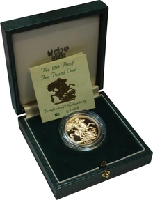 1988 Proof £2 Gold Coin Double Sovereign Boxed