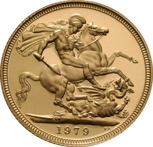 1979 Gold Sovereign - Elizabeth II Decimal head - Proof No box