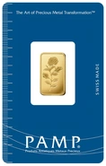 5g Gold Bar Rosa Minted PAMP