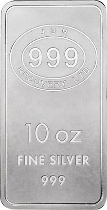 10oz Silver Bar JBR Minted