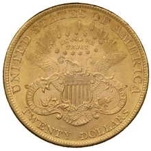 1897 $20 Gold Coin Double Eagle Liberty Head Philadelphia