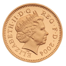 2004 Proof Gold 1 Pound Coin Forth Railway Bridge