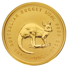 2006 1/2oz Australian Kangaroo Gold Nugget Coin