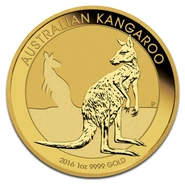 2016 Australian Kangaroo Gold Nugget Coin 1oz