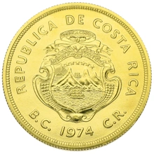 1974 Costa Rican 1500 Colones