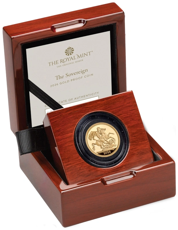 2026 Proof Gold Half Sovereign Coin Boxed