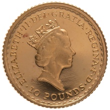 1989 Tenth Ounce Proof Britannia Gold Coin