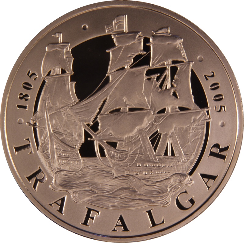 2005 - Gold £5 Proof Crown, Battle of Trafalgar