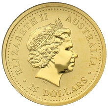 2005 1/4oz Australian Kangaroo Gold Nugget Coin