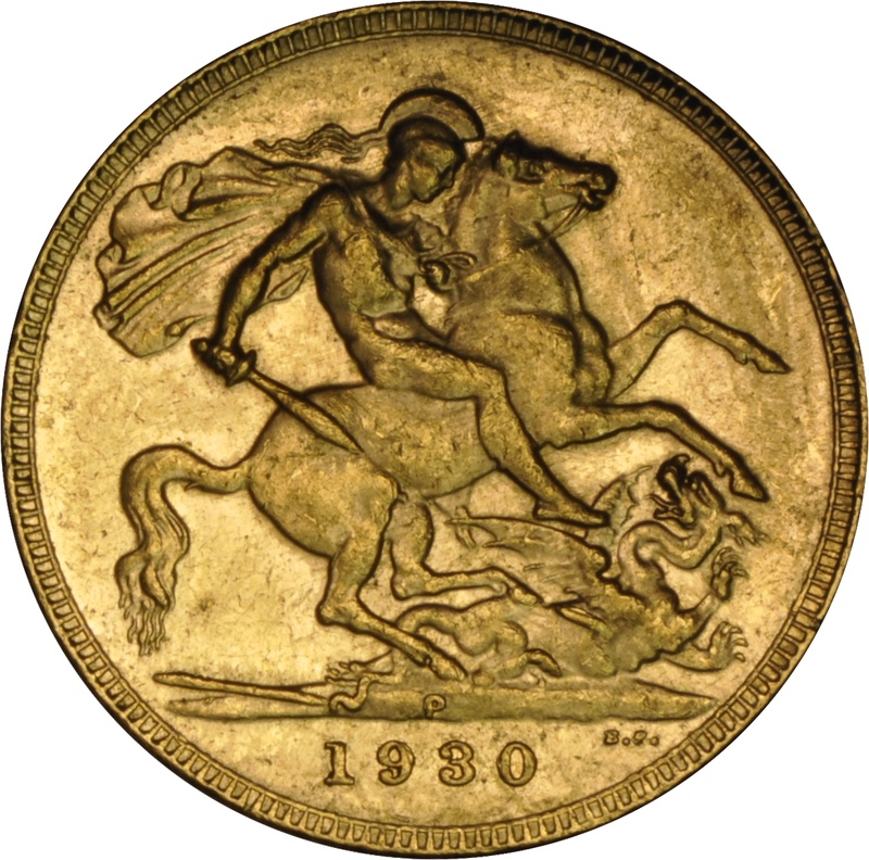 1930 Gold Sovereign - King George V - P