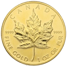 2001 Canadian Maple Leaf Gold Coin 1oz