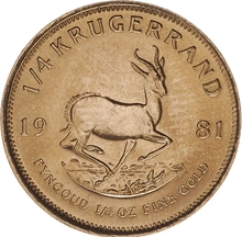 1981 1/4oz Krugerrand Gold Coin