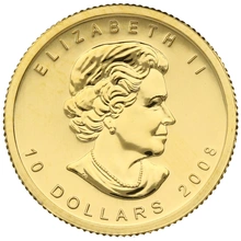 2008 1/4oz Canadian Maple Leaf Gold Coin