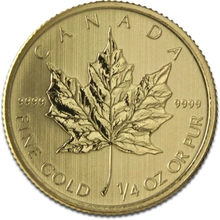2015 1/4oz Canadian Maple Leaf Gold Coin