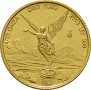 Mexican Libertad Gold Coin 1/10oz