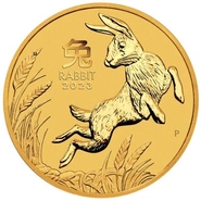 2023 Year of the Rabbit Gold Coin 2oz Perth Mint Australian Lunar Series