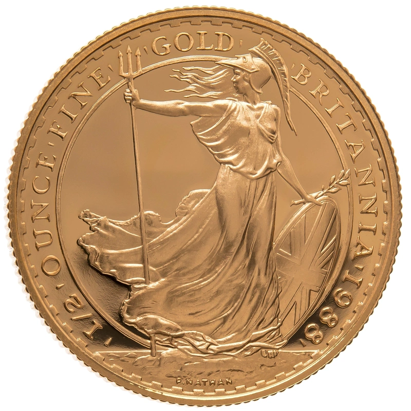 1988 Proof 1/2oz Gold Britannia Coin