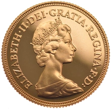 1981 Proof Gold Sovereign Coin Elizabeth II Decimal Head