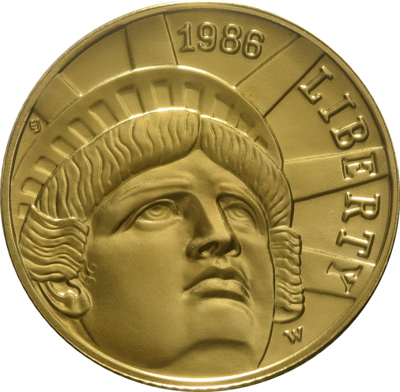 1986 Statue of Liberty - American Gold Half Eagle $5