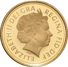 2013 Proof Gold Half Sovereign Boxed