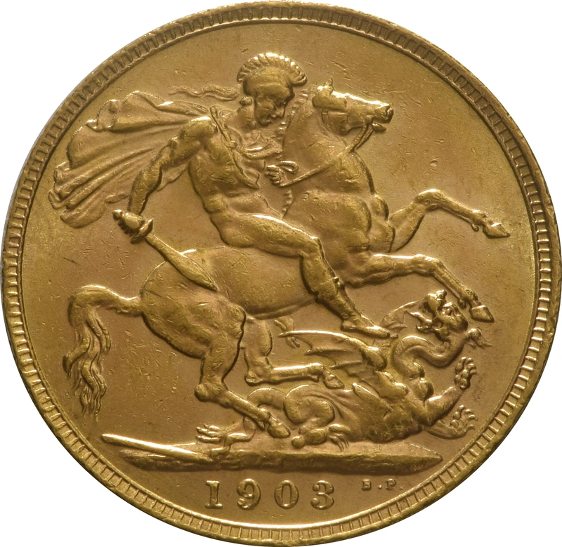 1903 Gold Sovereign Coin Edward VII