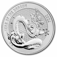 1oz Silver Round 2024 Year of the Dragon