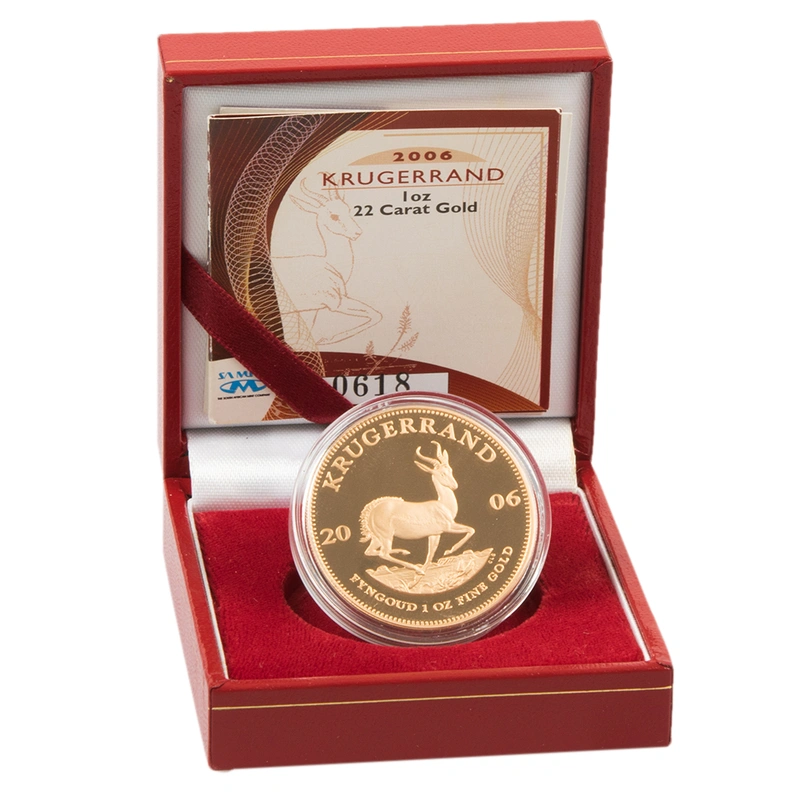 2006 Proof Krugerrand Gold Coin 1oz Boxed
