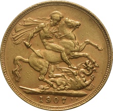 1907 Gold Sovereign - King Edward VII - S