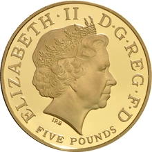 2004 Proof Gold £5 Crown Entente Cordiale Boxed