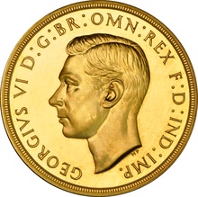 1937 - George VI Gold Proof Five Pound £5 Gold Coin NGC PF63 Cameo