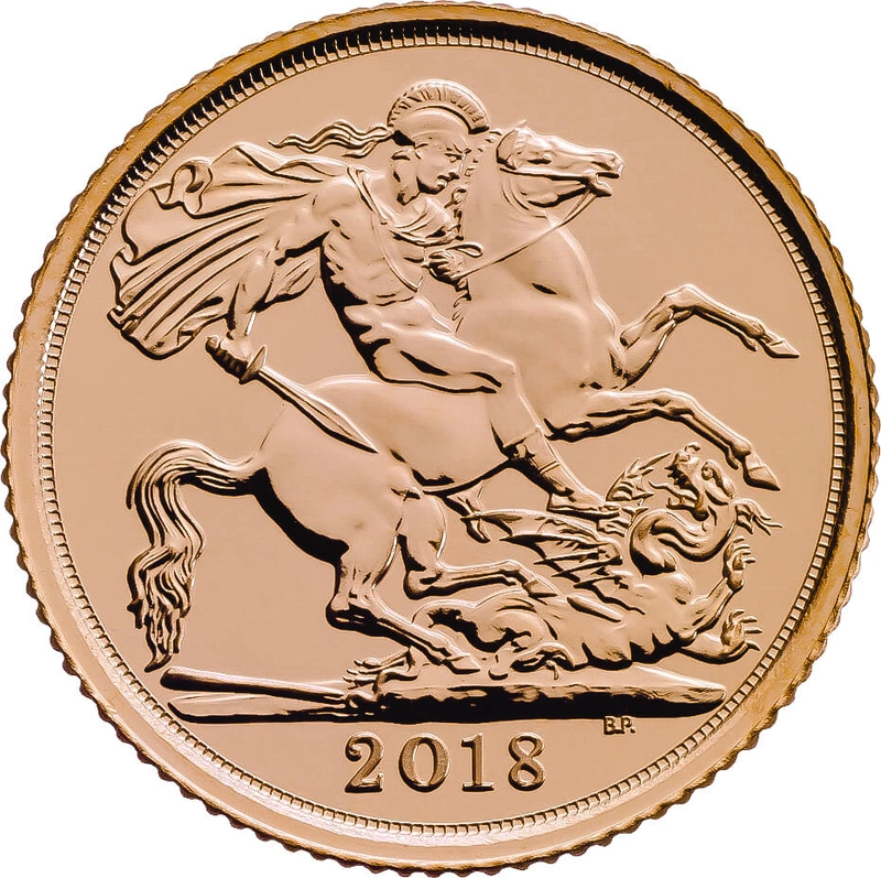 2018 Gold Half Sovereign Elizabeth II Fifth Head
