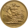 1974 Gold Sovereign -  Elizabeth II Decimal Portrait