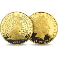 2014 Proof Britannia Gold 3-Coin Boxed Set