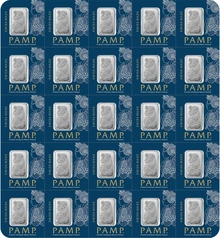 25g Platinum Bar Multigram PAMP Minted