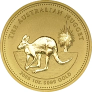 2005 Australian Kangaroo Gold Nugget Coin 1oz