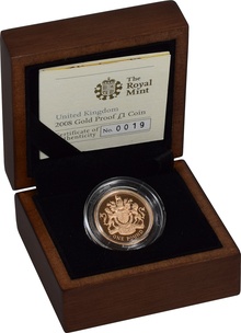 2008 Gold Proof £1 Coin