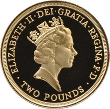 1986 Proof £2 Coin Gold Double Sovereign