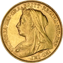 1896 Gold Half Sovereign Queen Victoria Old Head