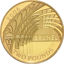 2006 Proof £2 Gold Coin Double Set Brunel the Man and his Achievements Boxed