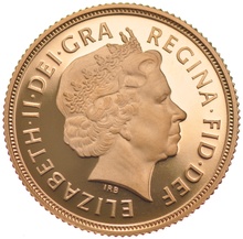2012 Gold Sovereign - Elizabeth II Fourth head - Proof No box
