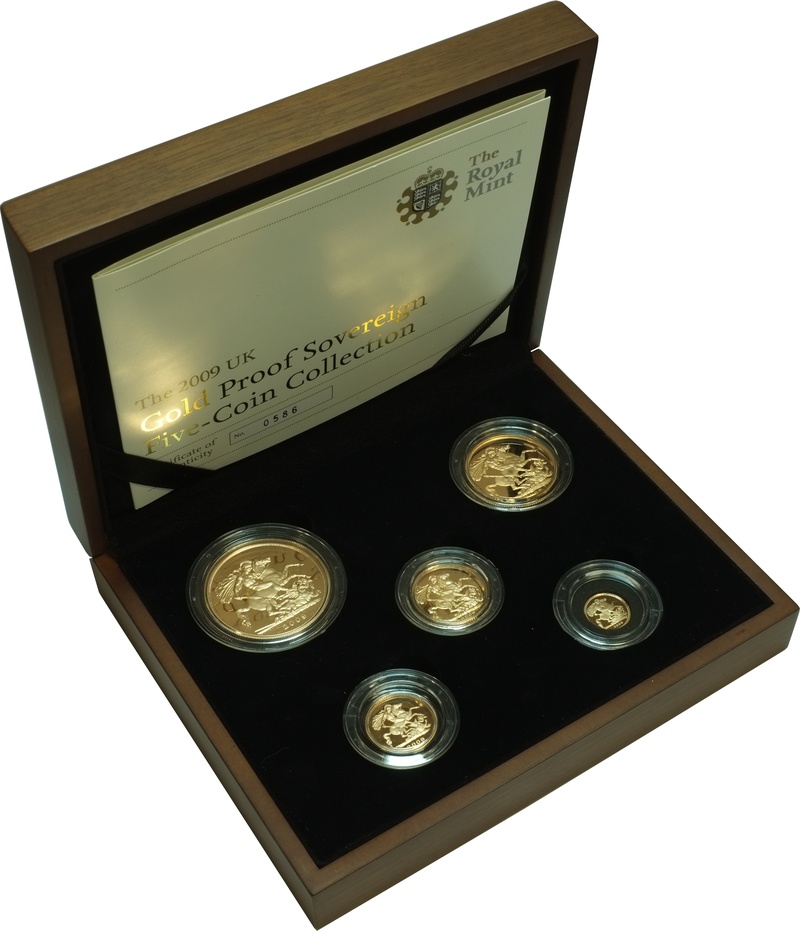 2009 Gold Proof Sovereign Five Coin Set