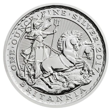 1997-2017 1oz Silver Britannia Coin 20th Anniversary Chariot Design