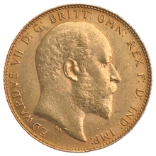 1910 Gold Sovereign Coin Edward VII Canada