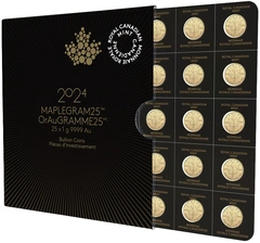2024 MapleGram 25 x 1g Gold Coins