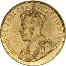 1912 Canada $5 Gold Coin